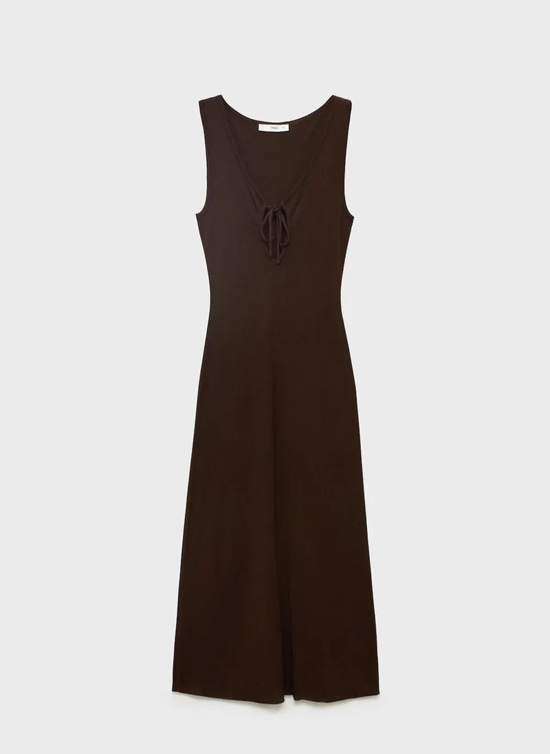 MANGO Knit Sleeveless Dress