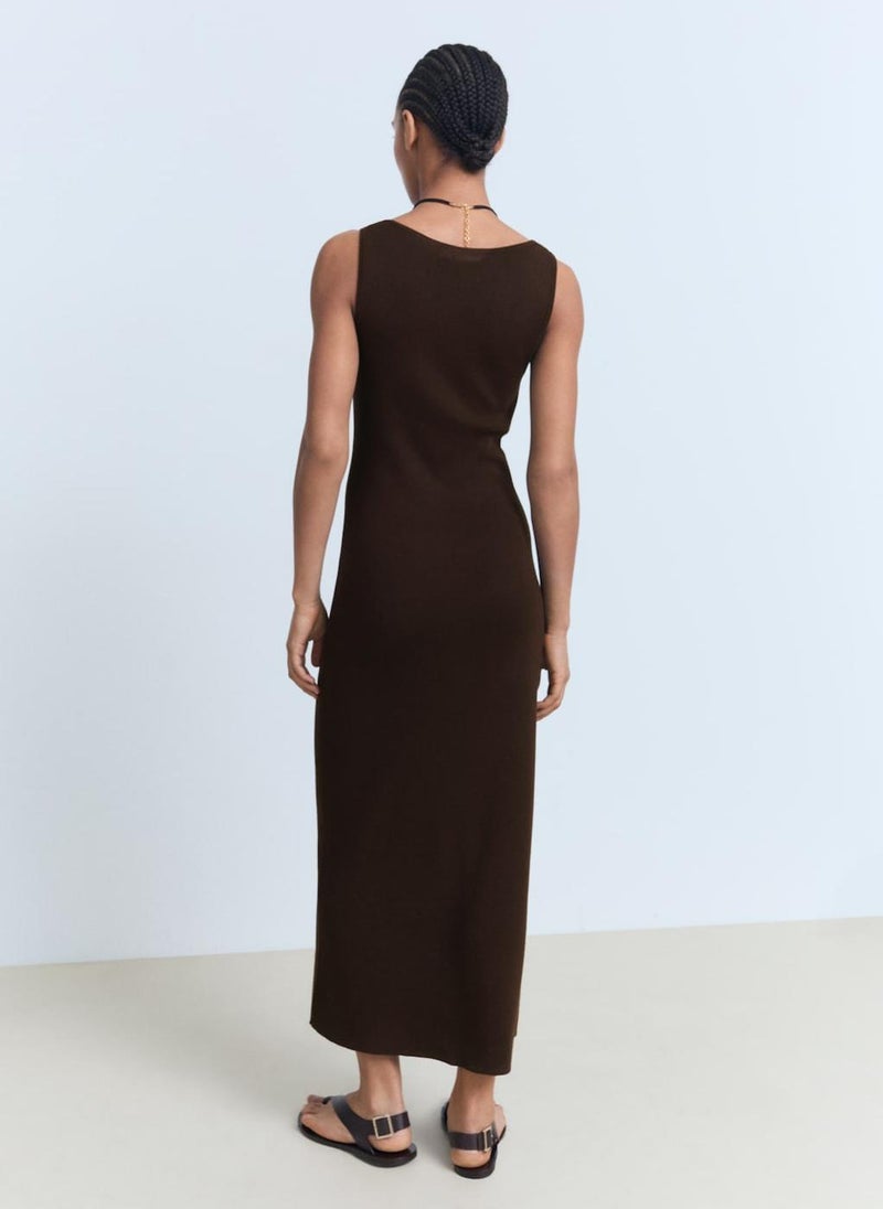 MANGO Knit Sleeveless Dress  - Image 2