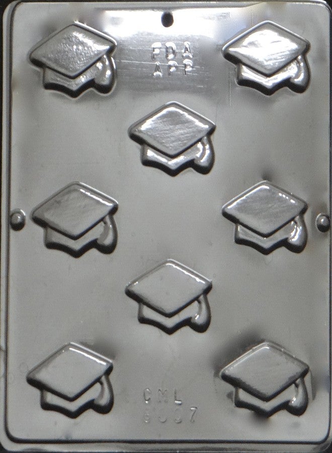 كاندي مولدز آند مور قالب حلوى شوكولاتة على شكل قبعة تخرج صغيرة الحجم 8007 من Candy Molds N More - Image 2