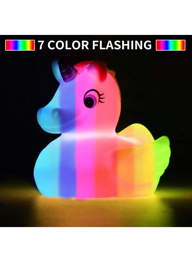 Laxdacee No Hole Bath Toy, 12 Pack Light up Animal, Flashing Color Tub Toys for Toddler Swimming Pool Party Bathtub Bathroom Shower Game, Bathtub Floating Water Toy for Infant Kid Toddler Boy Girl - Image 3