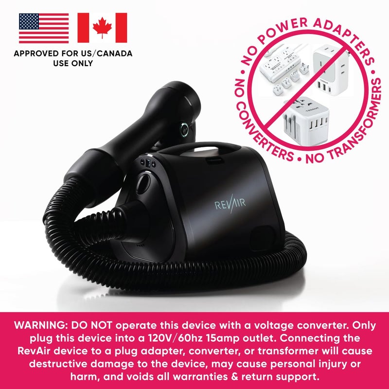 RevAir Reverse-Air Hair Dryer - Innovative Quick-Drying Hair Dryer for Curly, Wavy & Straight Hair - Revolutionary Reverse Blow Dryer -Hairdryer to Reduce Heat Damage & Styling Time - Image 3