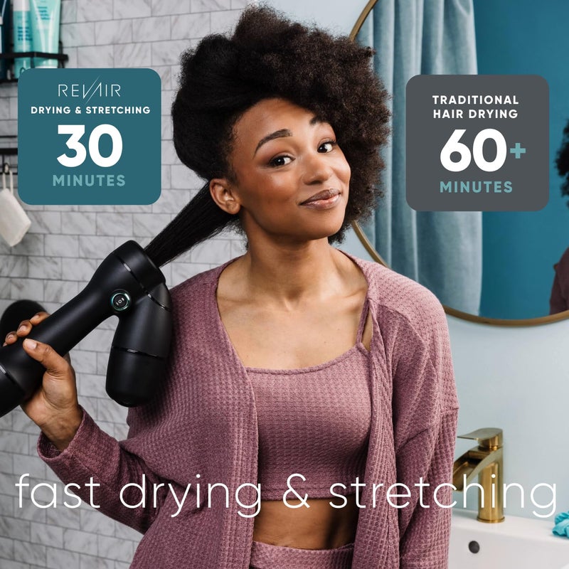 RevAir Reverse-Air Hair Dryer - Innovative Quick-Drying Hair Dryer for Curly, Wavy & Straight Hair - Revolutionary Reverse Blow Dryer -Hairdryer to Reduce Heat Damage & Styling Time - Image 2