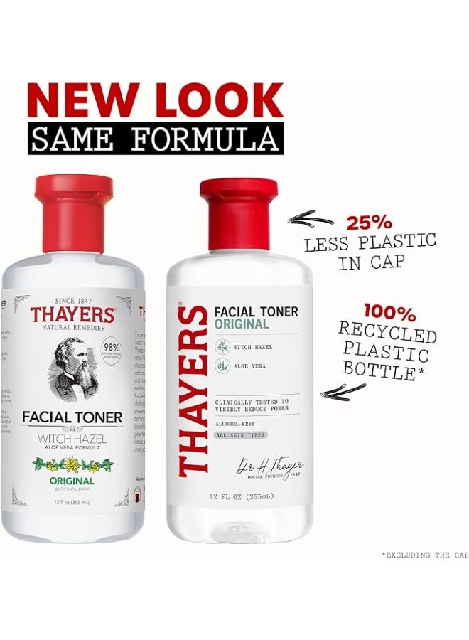 Thayers Alcohol-Free Original Witch Hazel Facial Toner With Aloe Vera Formula, 12 Oz - Image 2