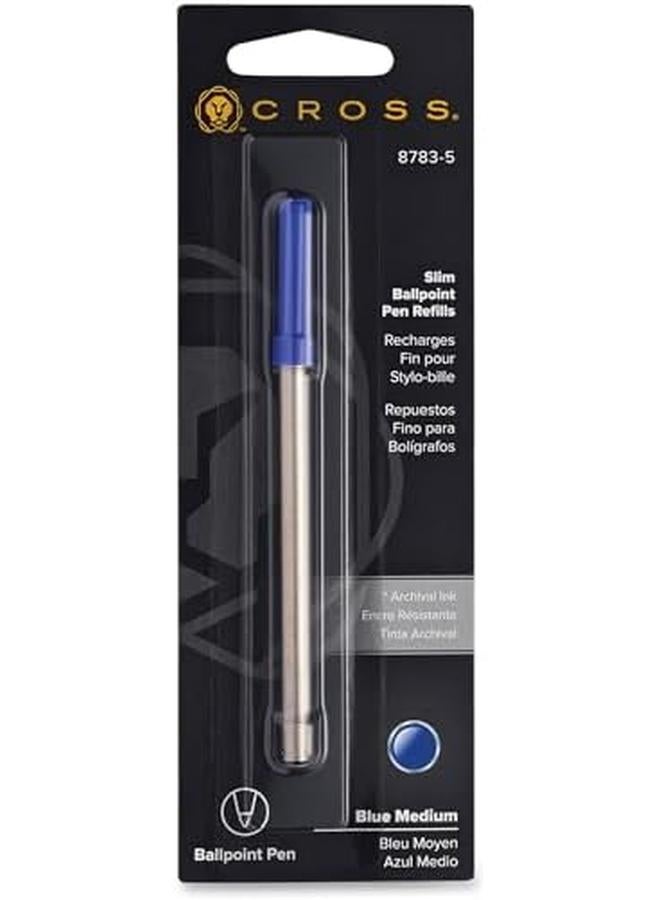 Cross Slim Ballpoint Pen Refill Medium Point Blue 1 Pack 8783 5 - Image 3