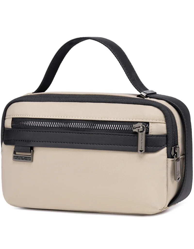 ARCTIC HUNTER Unisex Handbag Durable Premium Water Resistant Carry All Bag with Pockets for Men and Women in Daily Use, KB00843, Khaki