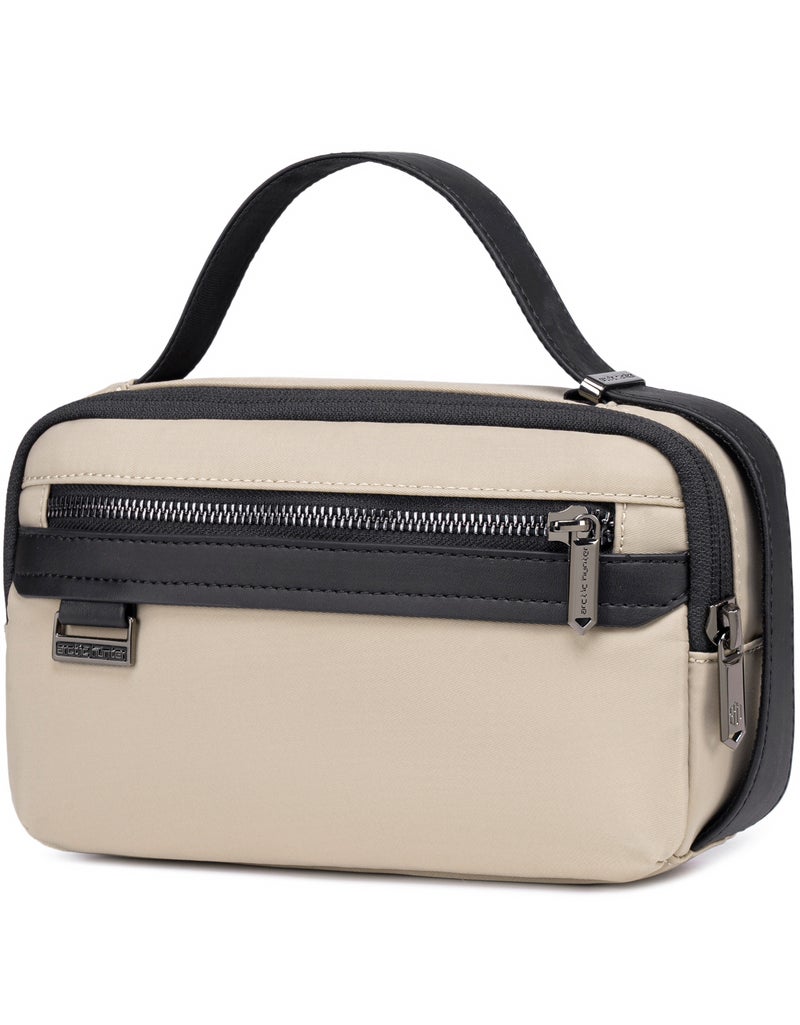 ARCTIC HUNTER Unisex Handbag Durable Premium Water Resistant Carry All Bag with Pockets for Men and Women in Daily Use, KB00843, Khaki - Image 1