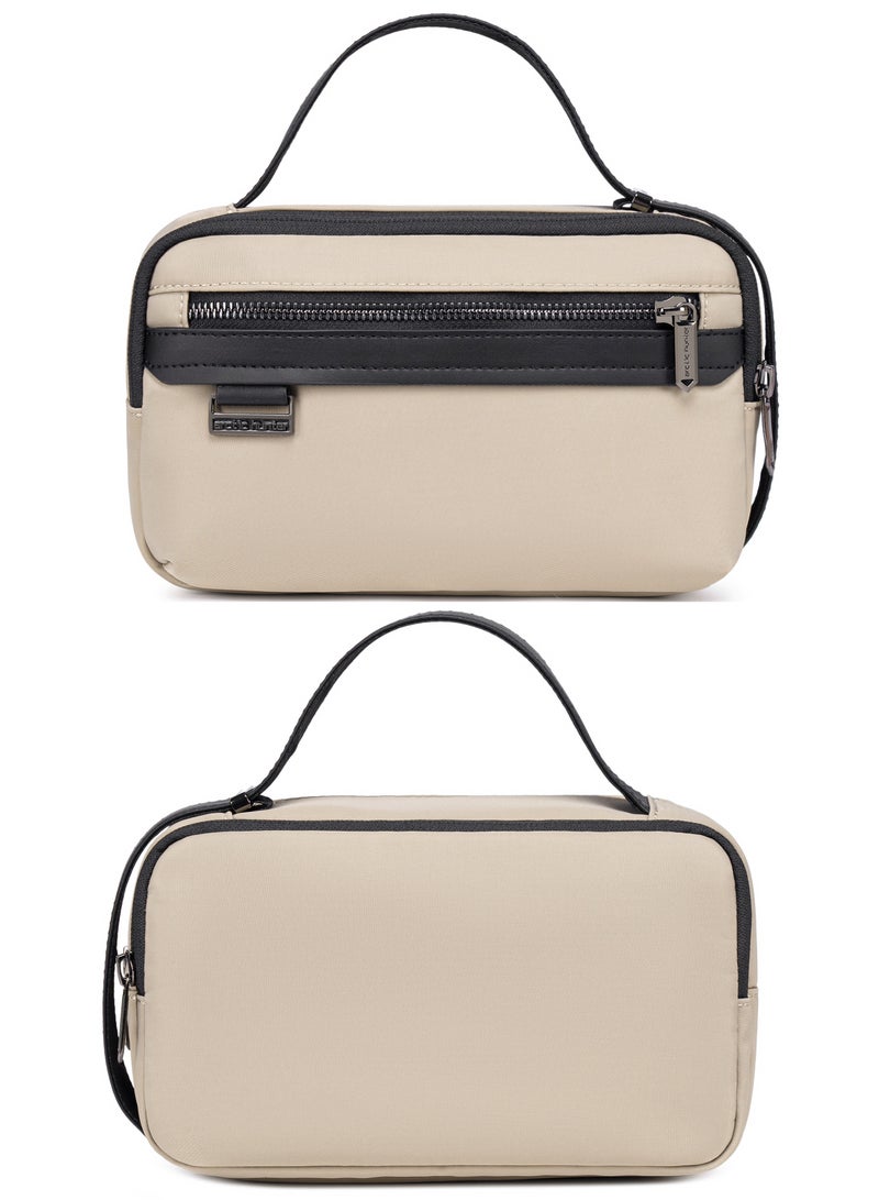 ARCTIC HUNTER Unisex Handbag Durable Premium Water Resistant Carry All Bag with Pockets for Men and Women in Daily Use, KB00843, Khaki - Image 3