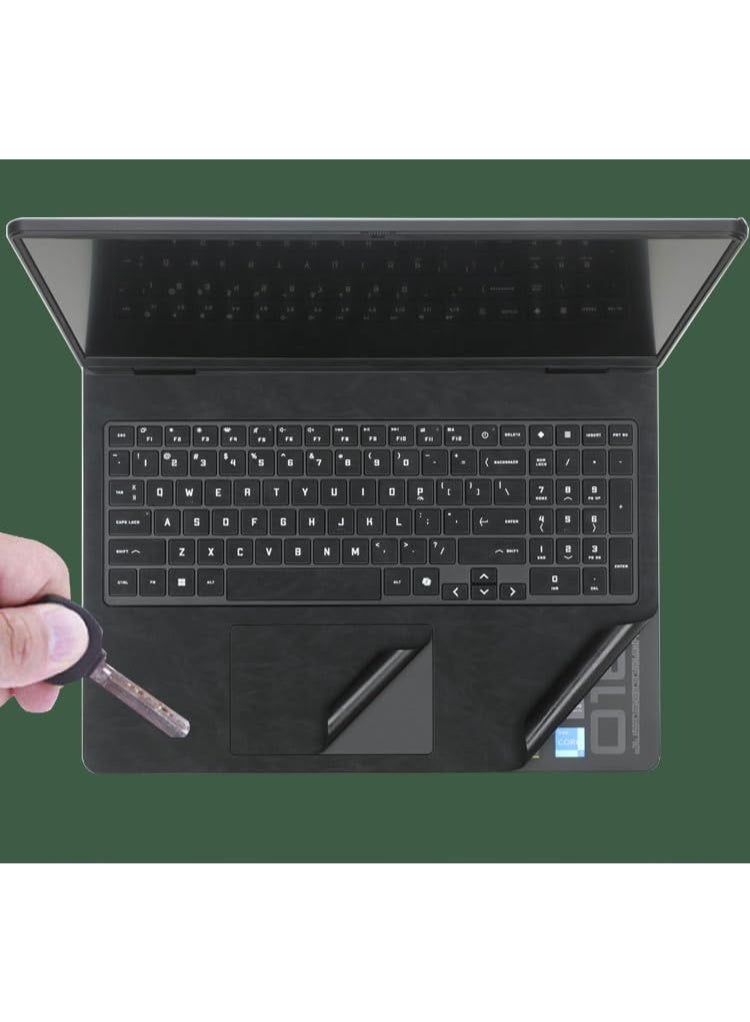 general Laptop Decal Cover Compatible with 16-inch HP OMEN Gaming Laptop 2025 Anti-Scratch Sticker Three Sided Leather Notebook Film - Image 5