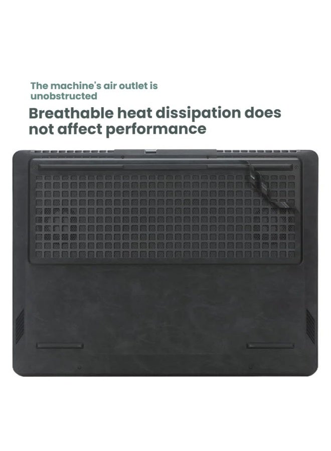 general Laptop Decal Cover Compatible with 16-inch HP OMEN Gaming Laptop 2025 Anti-Scratch Sticker Three Sided Leather Notebook Film - Image 3