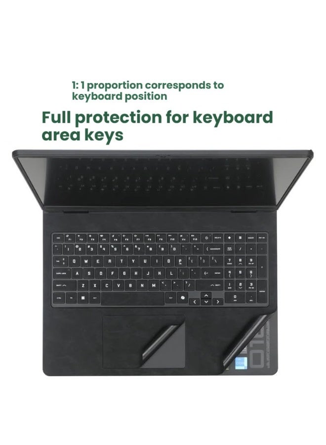 general Laptop Decal Cover Compatible with 16-inch HP OMEN Gaming Laptop 2025 Anti-Scratch Sticker Three Sided Leather Notebook Film - Image 2