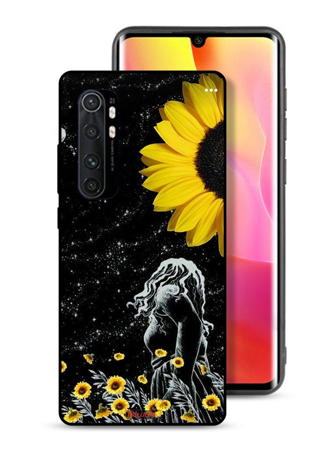 Tolwak Xiaomi Mi Note 10 Lite Protective Case Cover Girl Look At Moon Art - Image 1