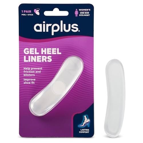 Airplus Gel Heel Liners – Invisigel Cushions for Slippage Prevention, Blister Protection, and Improved Shoe Fit – Ideal for High Heels, Flats, Sneakers, and Dress Shoes (2 Pairs) - Image 1