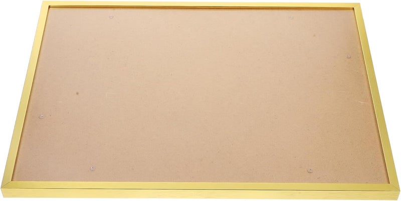 A3 Photo Frame Gold Aluminum Alloy Narrow Edge Wall-mounted Picture Frame for Posters and Certificates 29.7x42cm Decorative Metal Photo Holder for Home and Office - Image 1