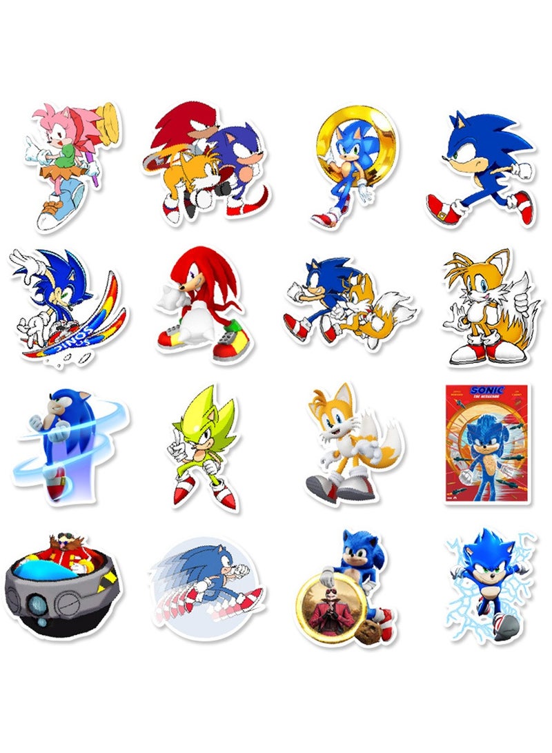 50-Piece Sonic the Hedgehog Stickers Waterproof Anime Vinyl Stickers for Laptop  - Image 3