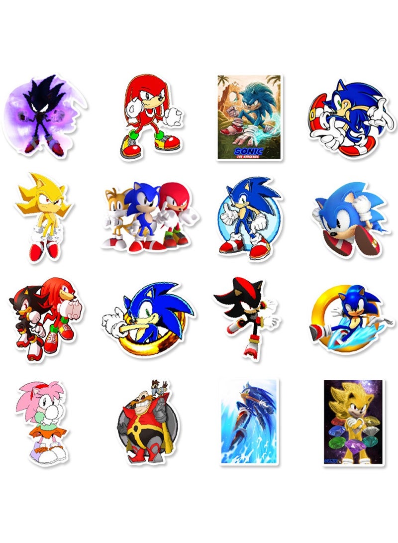 50-Piece Sonic the Hedgehog Stickers Waterproof Anime Vinyl Stickers for Laptop  - Image 4