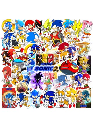 50-Piece Sonic the Hedgehog Stickers