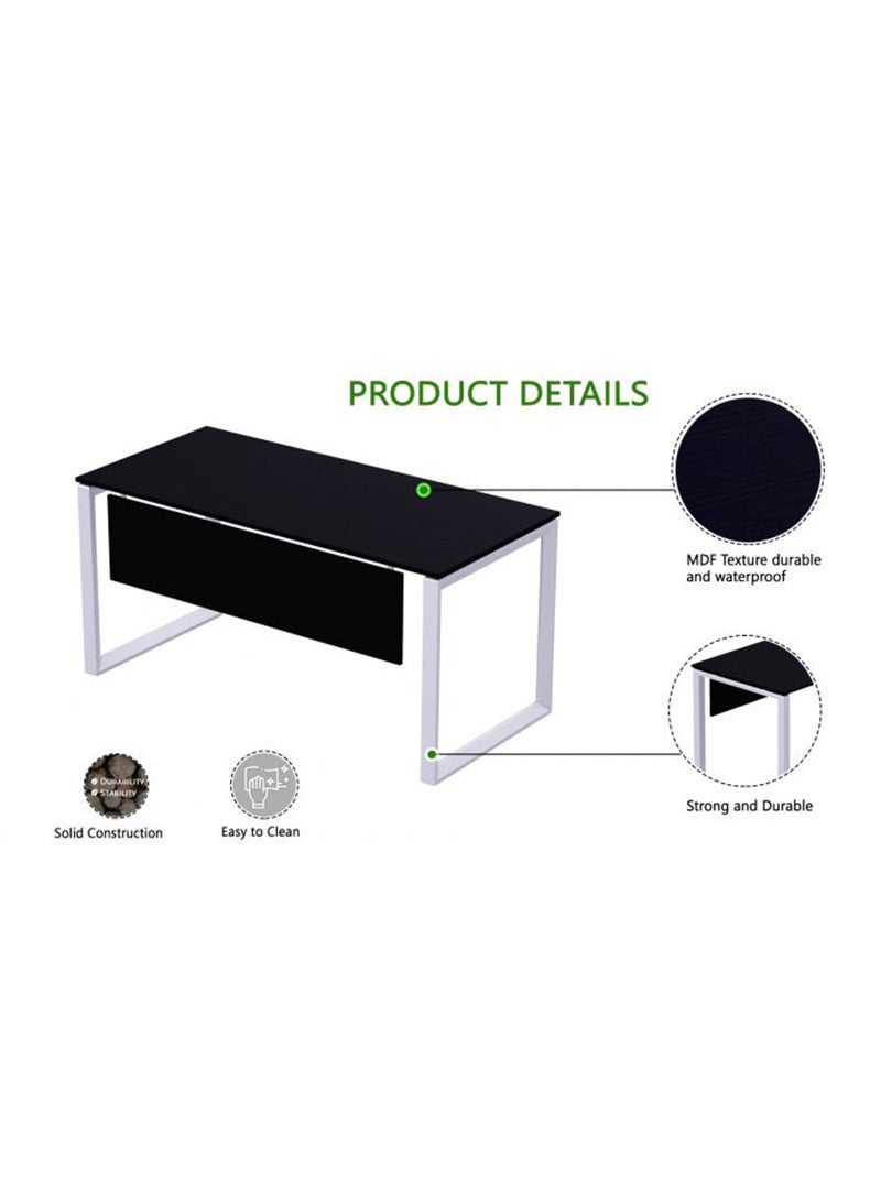Mahmayi Mahmayi Vorm 136-16 12 Seater Black U-Shaped Conference-Meeting Table  - Image 3