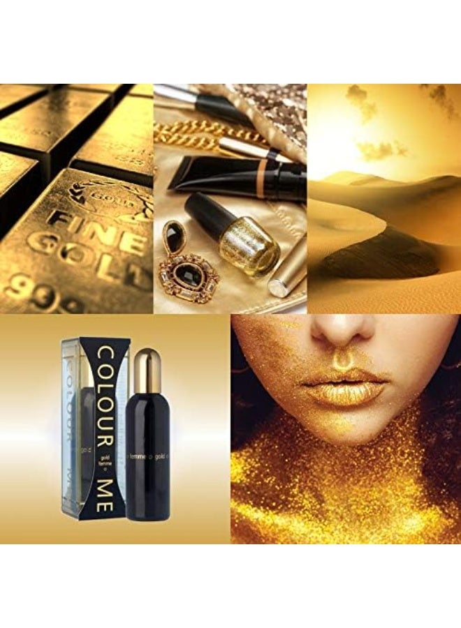 COLOUR ME FEMME GOLD WOMAN EDP 100ML - Image 5