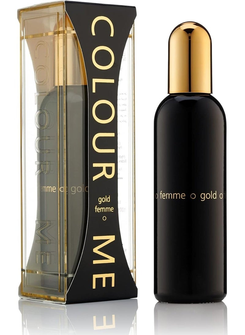 COLOUR ME FEMME GOLD WOMAN EDP 100ML - Image 2