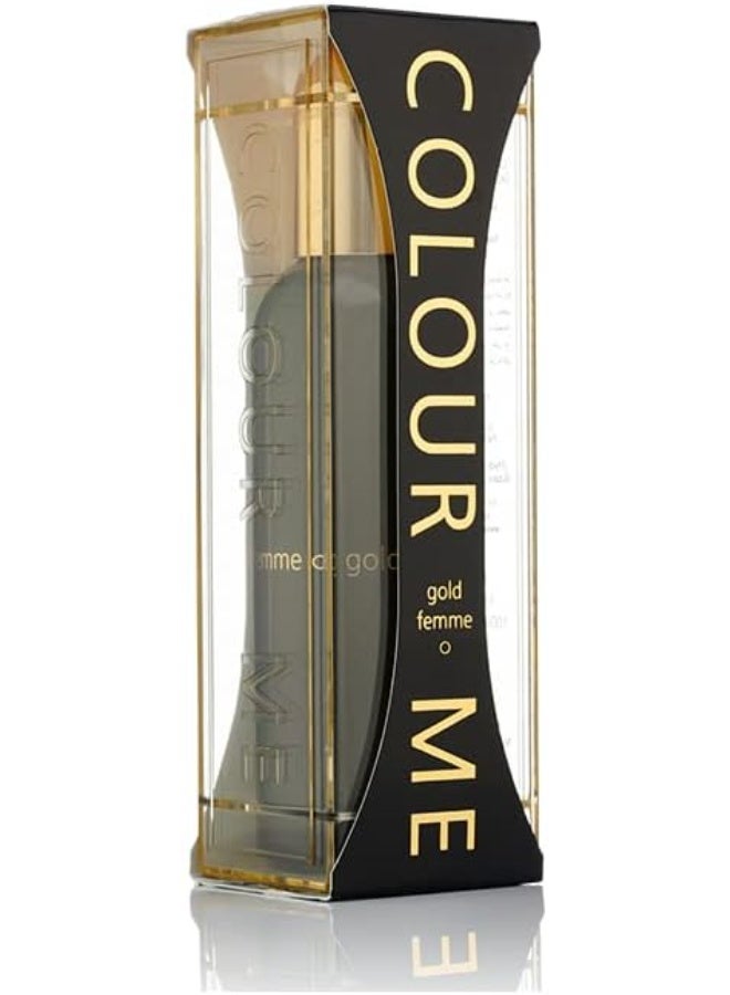 COLOUR ME FEMME GOLD WOMAN EDP 100ML - Image 1