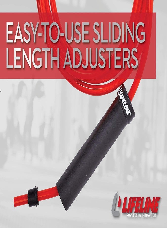 Lifeline Fitness Weighted Speed Rope - Jump Rope for Home Gym - Tone Muscles and Burn Fat with Adjustable Lengths - Two Weight Levels Available 0.75 lbs. - Image 3