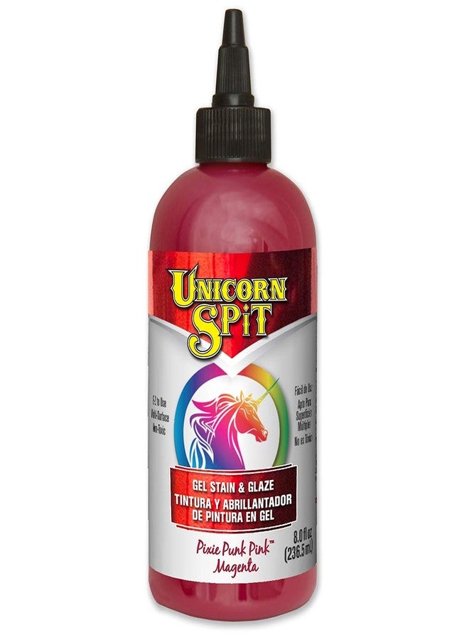 Unicorn SPiT 5771001 Gel Stain & Glaze Pixie Punk Pink 8.0 Fl Oz Bottle - Image 1