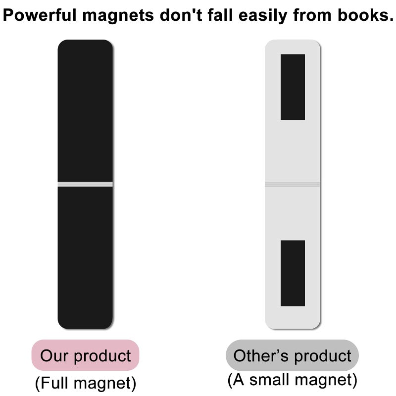 Joyberg 15 Pieces Bookmark, Magnetic Bookmarks for Women, Men, Book Lovers, Page Markers for Students Teachers Reading (Misty, Ocean, Emerald) - Image 3