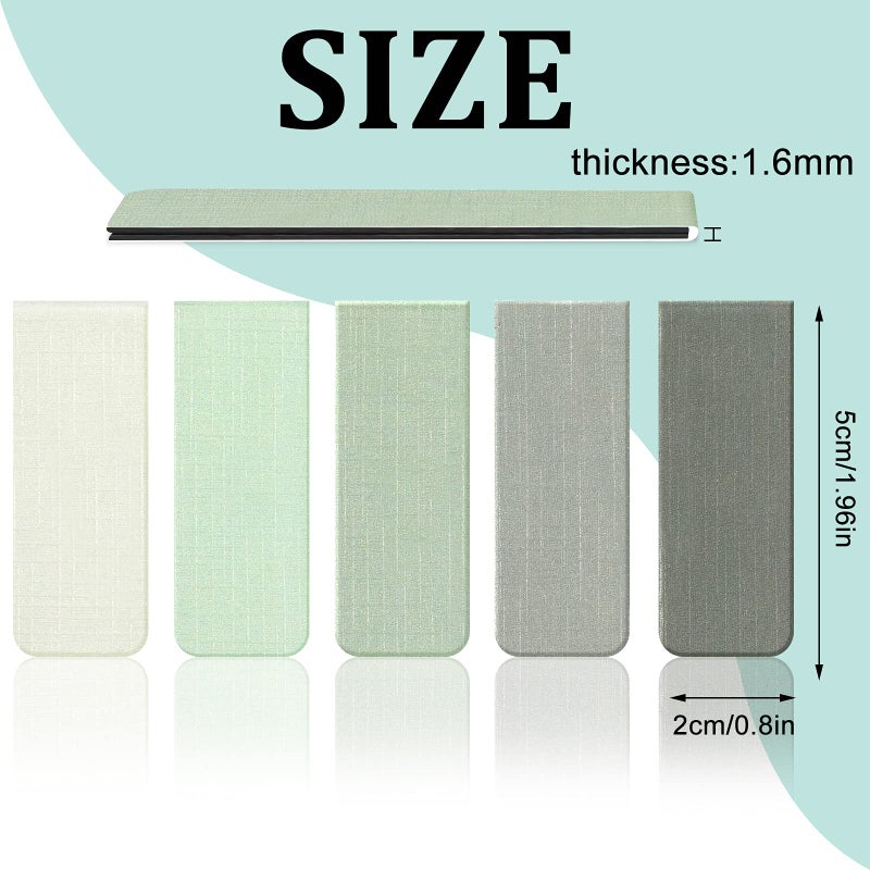 Joyberg 15 Pieces Bookmark, Magnetic Bookmarks for Women, Men, Book Lovers, Page Markers for Students Teachers Reading (Misty, Ocean, Emerald) - Image 2