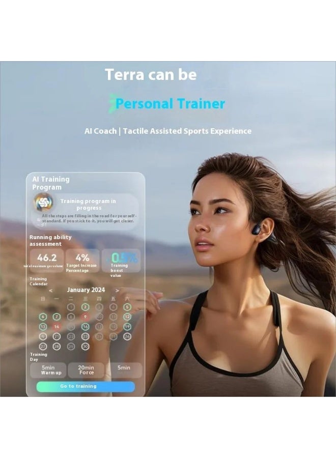 Mojawa Terra Wireless Smart Bone Conduction Sports Swimming Headset, Grey - Image 5