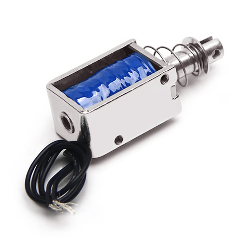 Fielect DC 12V 25N Pull Type Solenoid Electromagnet 10mm Stroke Open Frame Solenoid Electromagnet Linear Motion, JF-1039-12V - Image 5