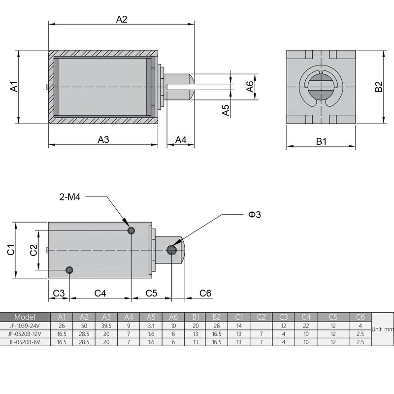 Fielect DC 12V 25N Pull Type Solenoid Electromagnet 10mm Stroke Open Frame Solenoid Electromagnet Linear Motion, JF-1039-12V - Image 3