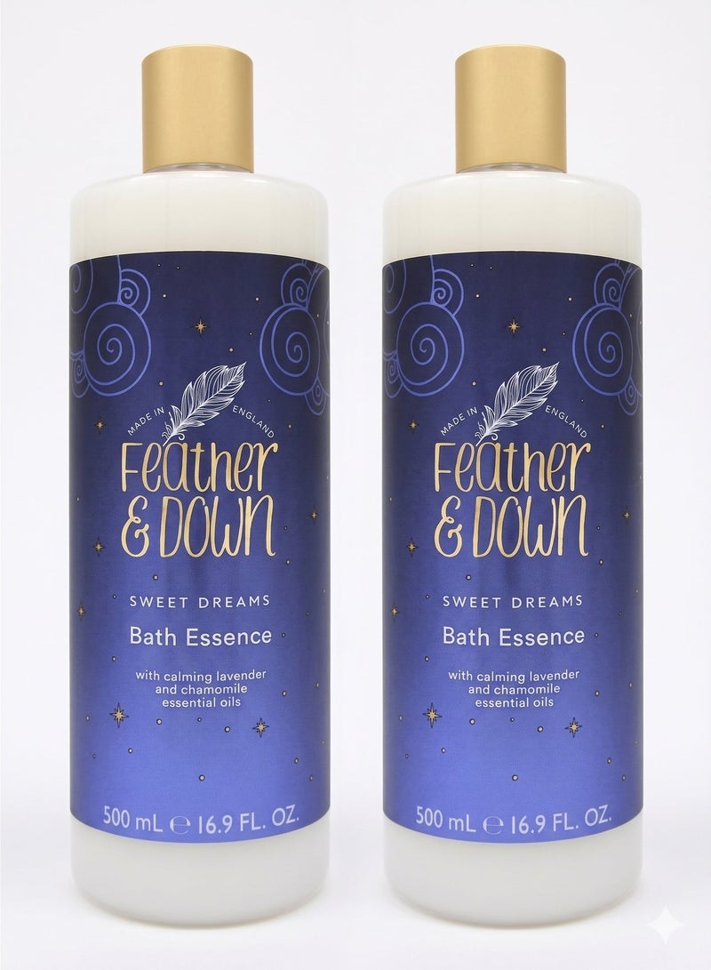 Feather & Down Pack of 2 -Sweet Dreams Bath Essence 500ml FE7500 - Image 1
