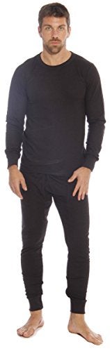 At The Buzzer Thermal Underwear Set for Men 95962-Black-XXL - Image 1