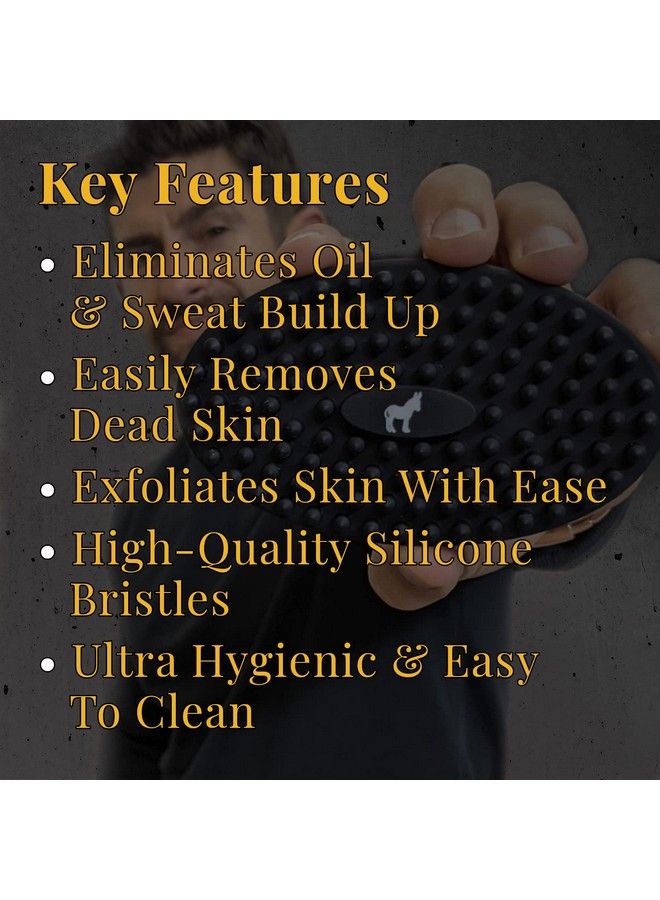Pete & Pedro Bath & Body Shower Massaging Scrub Brush For Men & Women | Two Sided Silicone Massage Exfoliating Scrubber | Helps Cellulite Removal Circulation Rids Dead Skin | As Seen On Shark Tank  - Image 5