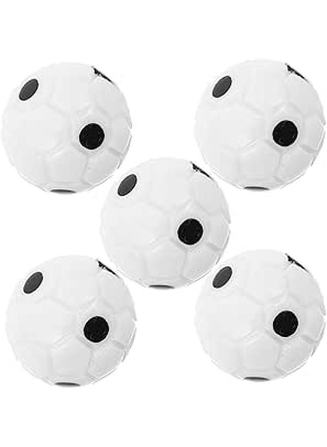 Miniature Soccer Ball Set 5Pcs Decorative Football Models For DIY Crafts And Imaginative Play - Image 1