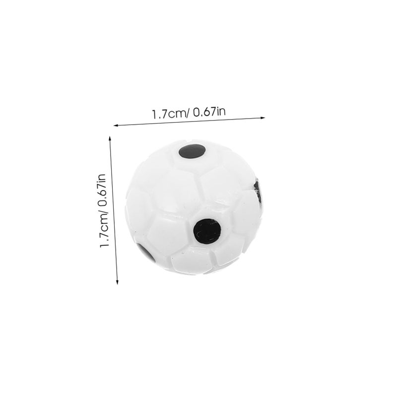 Miniature Soccer Ball Set 5Pcs Decorative Football Models For DIY Crafts And Imaginative Play - Image 3