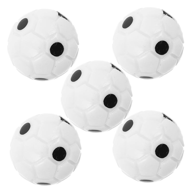 Miniature Soccer Ball Set 5Pcs Decorative Football Models For DIY Crafts And Imaginative Play - Image 2