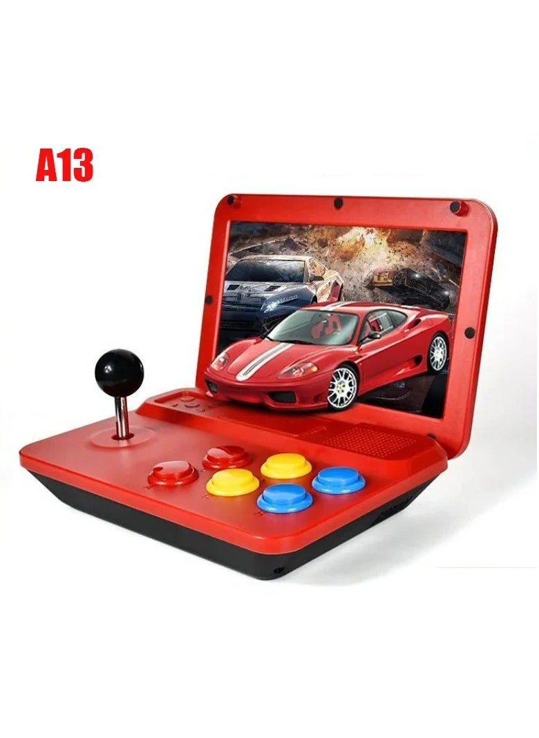 EVEREEN - A13 Retro Game Arcade 10 Inch Hd Large Screen Game Machine Folding Flip Rk3128 Chip Cpu Simulator Detachable Joystick (32G) - Image 1