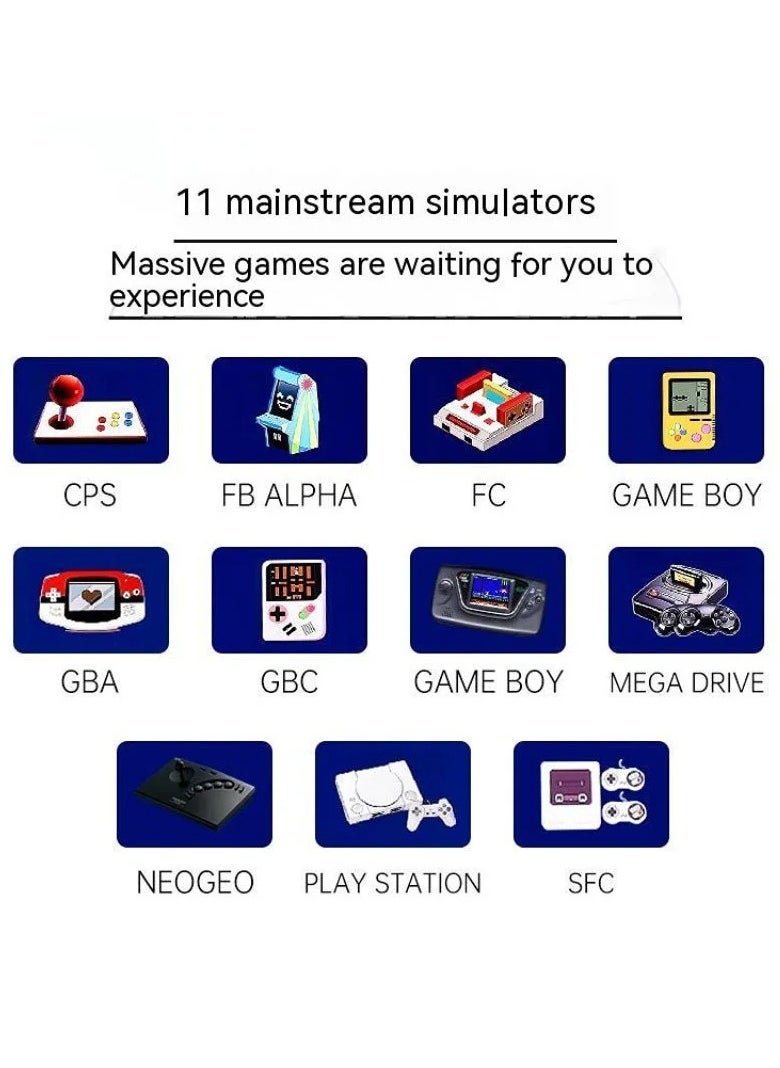 EVEREEN - A13 Retro Game Arcade 10 Inch Hd Large Screen Game Machine Folding Flip Rk3128 Chip Cpu Simulator Detachable Joystick (32G) - Image 1