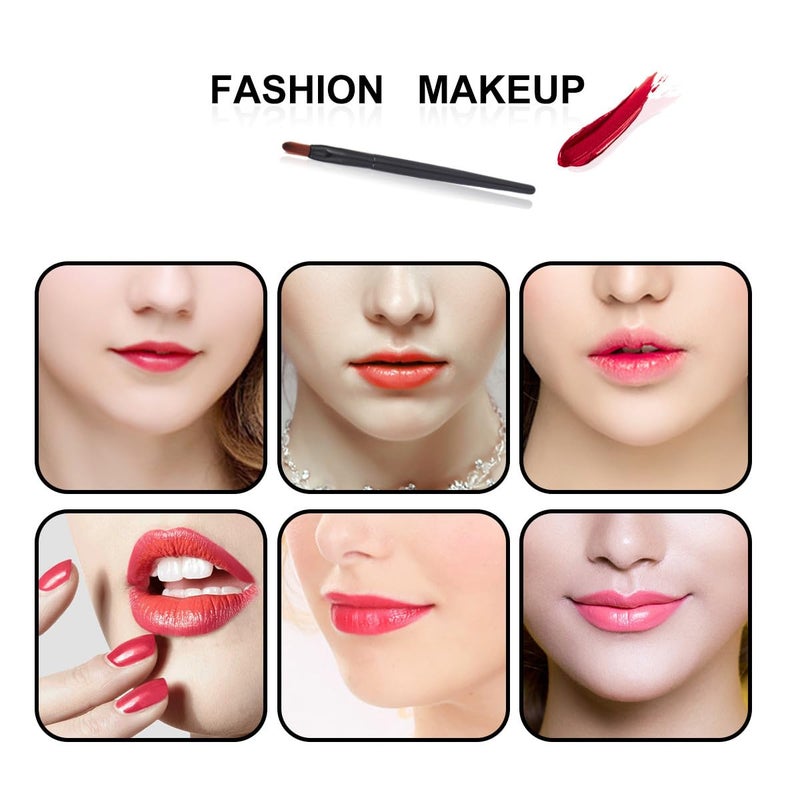 Healeved 50pcs Disposable Lip Brush for Lipstick Portable Makeup Applicator Sticks Black Plastic Handle Lip Makeup Brushes for Travel and Daily Beauty Use - Image 4