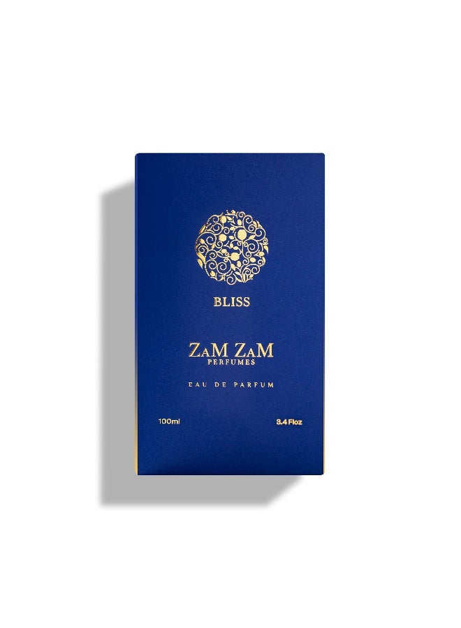 ZAMZAM PERFUME Zamzam Bliss 100ml Unisex Eau de Parfum – Long-Lasting Oriental Vanilla with Saffron and Bulgarian Rose - Image 3