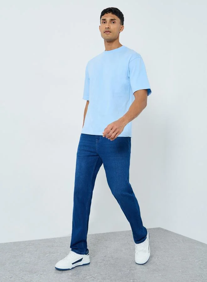 Styli Styli Men Graphic Print Interlock Oversized T-Shirt