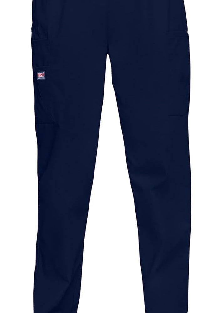 Cherokee Women's Workwear Scrubs Pull-On Cargo Pant in Navy - Medium-Petite - Image 4