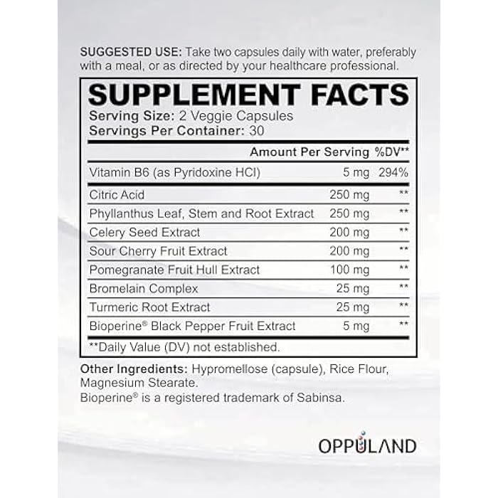 Oppuland Uric Acid Detox - 60 Veggie Capsules - Image 4