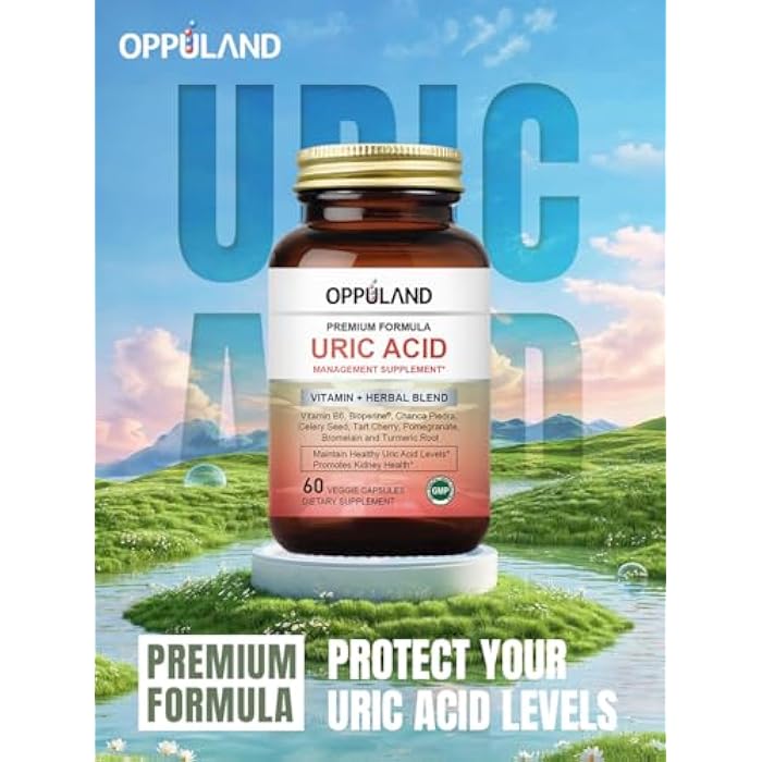 Oppuland Uric Acid Detox - 60 Veggie Capsules - Image 2
