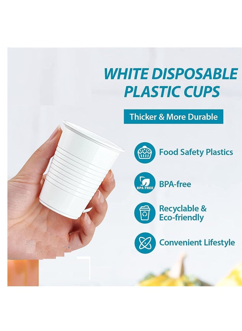 vsell24 Pack of 1000 Plastic Juice Cups 6oz  – Clear Disposable Cups for Cold Beverages, Smoothies, Water & Events - Image 5