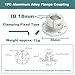 MiJunHD Aluminum Alloy Flange Coupling 18 mm Inner Dia with Locking Key Slot Clamping Fixed Type Flange Shaft Coupler for DIY RC Robot Car Model Connecting Motor and Wheel 1Piece - Image 4