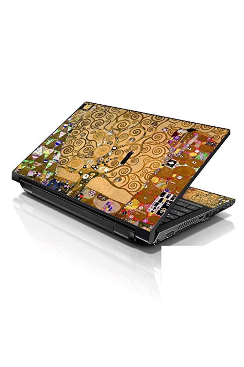 LSS Laptop 17-17.3" Skin with Colorful Klimt Tree of Life Pattern - Image 1