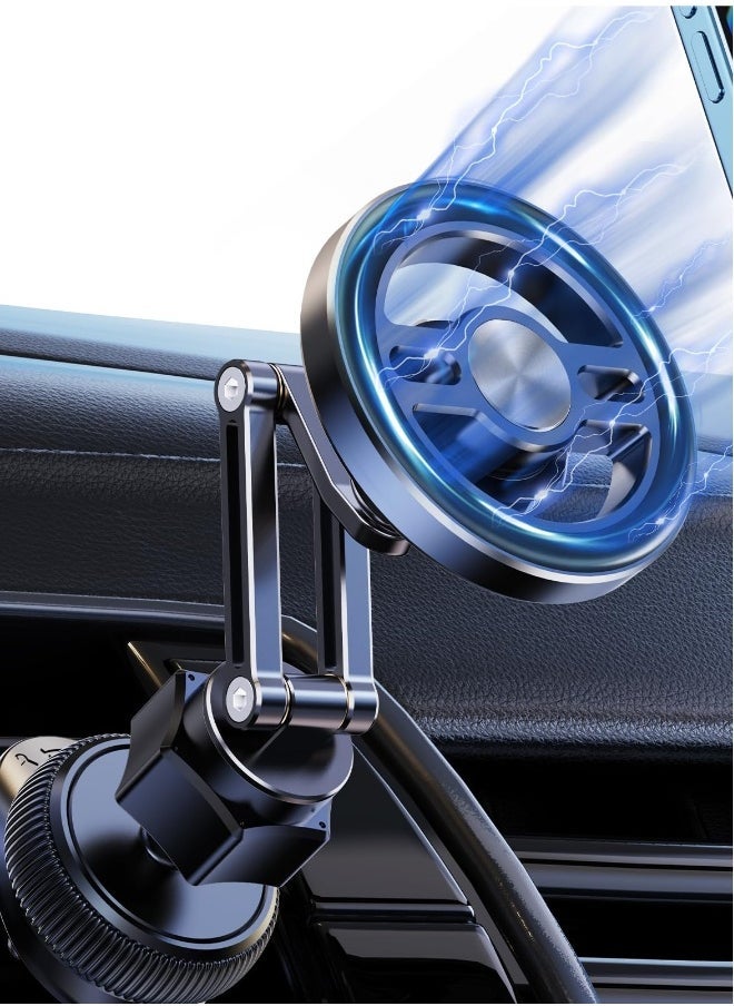 Magnetic Car Phone Mount - Powerful Air Vent Cell Phone Holder for Car, 360° Rotation Phone Holder for Magsafe iPhone & All Smartphones