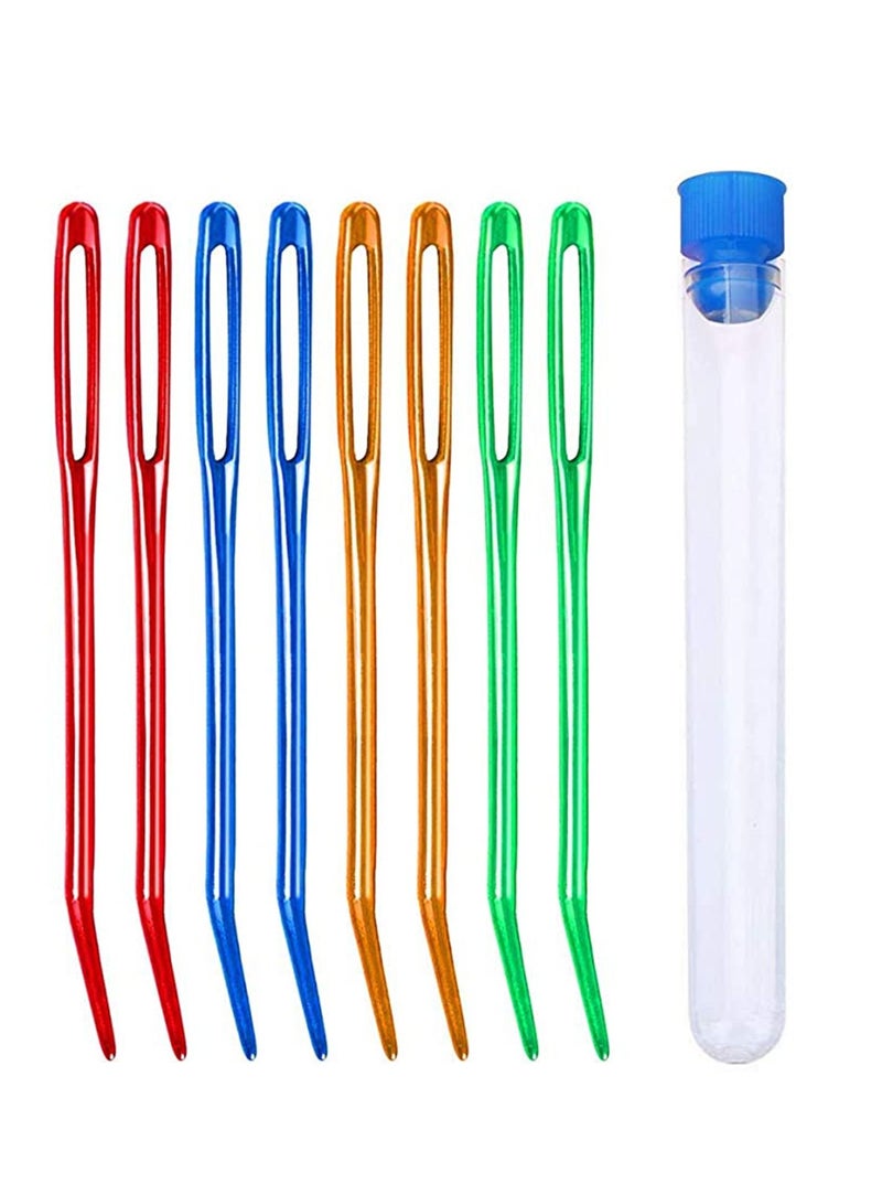 SYOSI Aluminum Yarn Needle, Large Eyes Blunt Yarn Needles Jumbo Bent Tapestry Needle Darning Needles Bent in Box for Knitting Crochet, Beading Quilting Crochet, Sewing, Threading, Embroidery Knit - Image 1